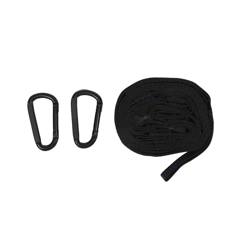2Pcs High Bearing Capacity Hammock Straps 600lbs Breaking Strength Polyester Hammock Belt Rope 5 Ring Correias De Poliéster - PCWLDASHRES
