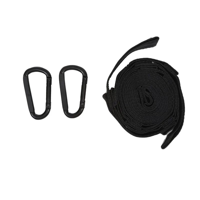 2Pcs High Bearing Capacity Hammock Straps 600lbs Breaking Strength Polyester Hammock Belt Rope 5 Ring Correias De Poliéster - PCWLDASHRES