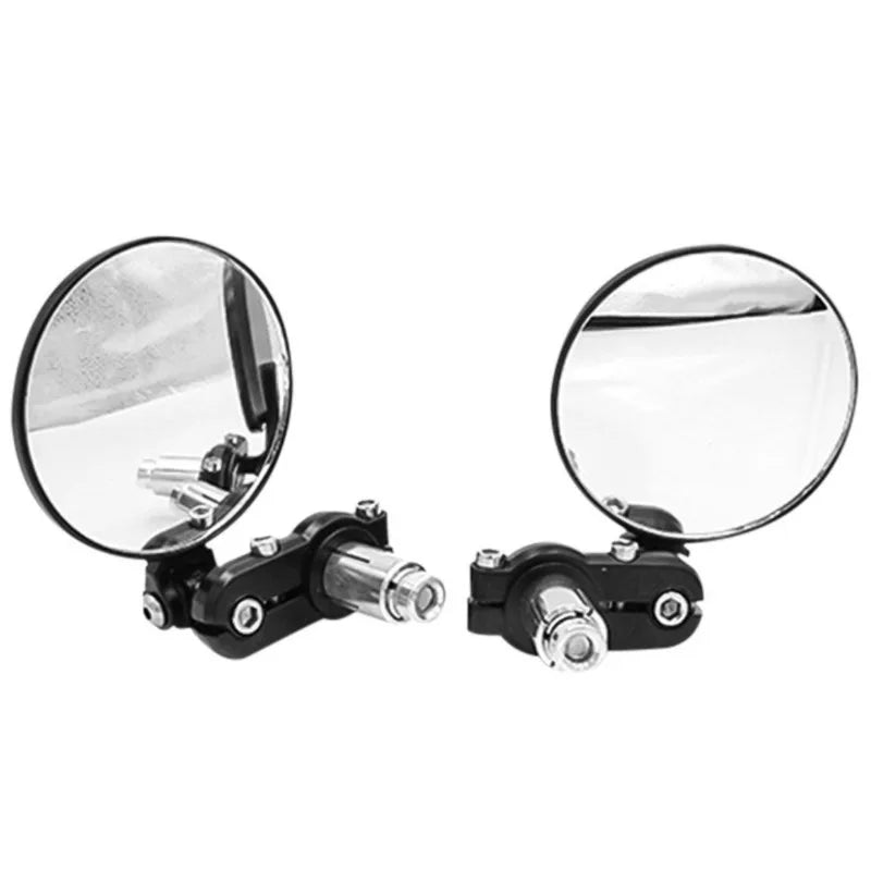 2PCS Universal Motorcycle Bike Modified Retro Folding Motorcycle Rearview Mirror Black Blank 22mm Moto Handlebar Rearview Mirror - PCWLDASHRES