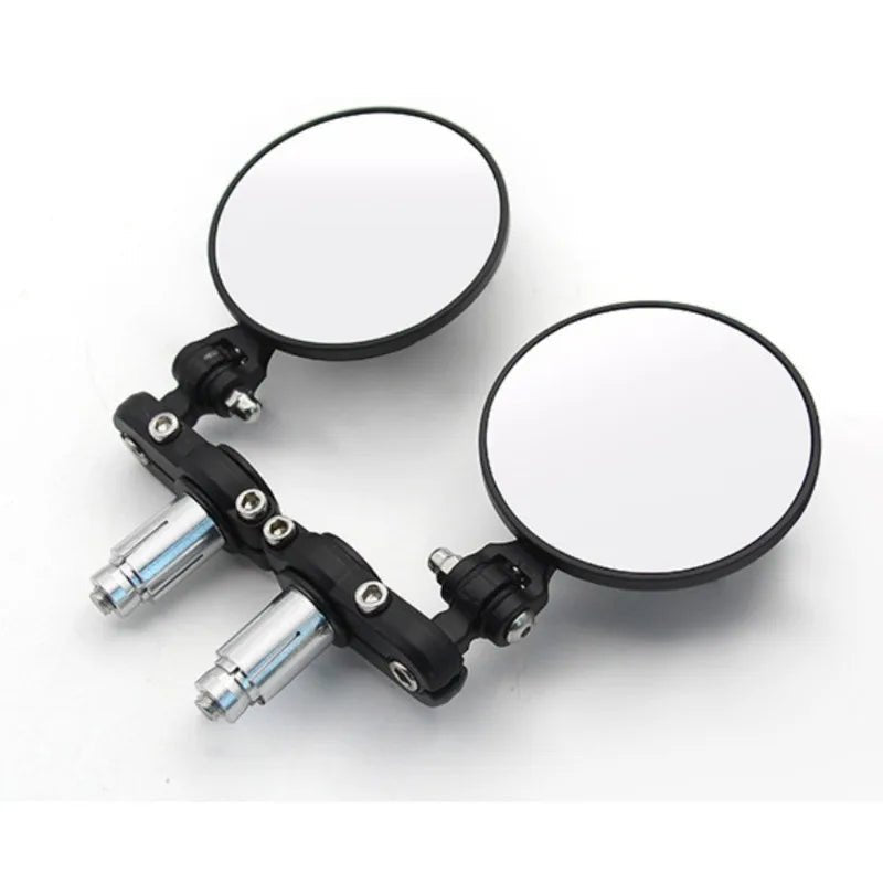 2PCS Universal Motorcycle Bike Modified Retro Folding Motorcycle Rearview Mirror Black Blank 22mm Moto Handlebar Rearview Mirror - PCWLDASHRES