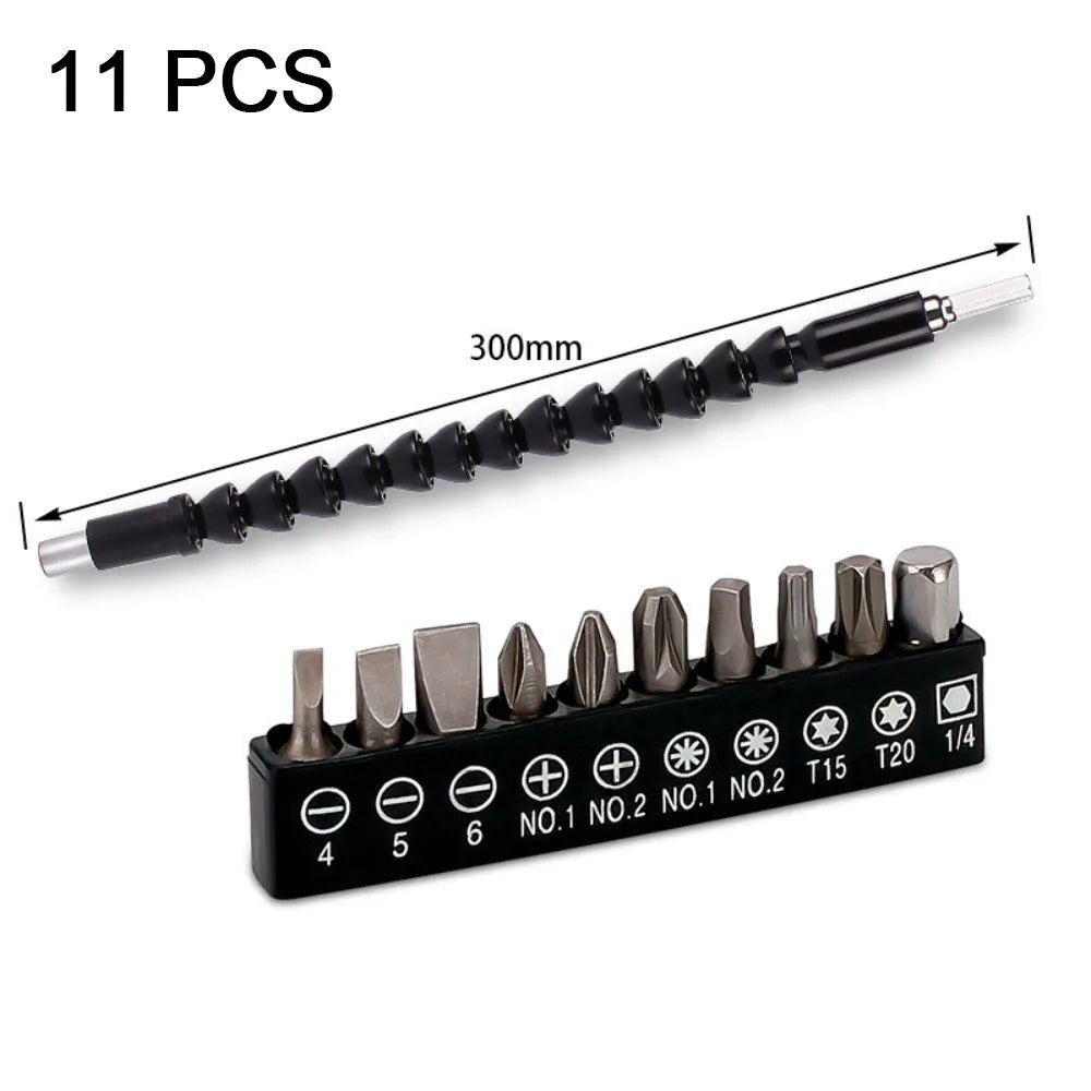 31 Flexible Drill Bit Extension Rotatable Socket Adapter Hex Shank 105° Right Angle Drill Attachment Screwdriver 90° Angled Bits - PCWLDASHRES