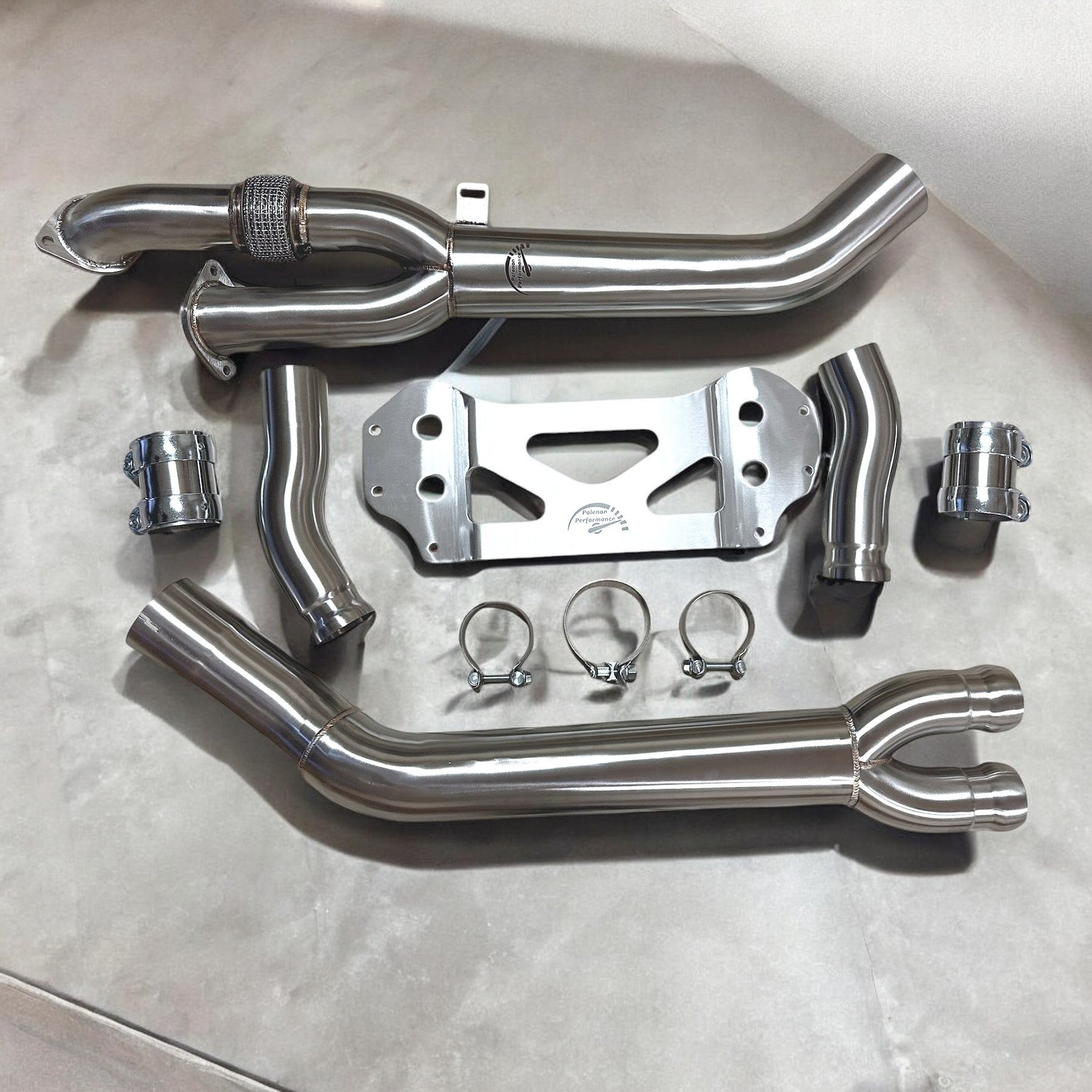 3.5 Inch S58 Race Downpipe For BMW M3 G80, M2 G87, M4 G82, M4 G83 - PCWLDASHRES