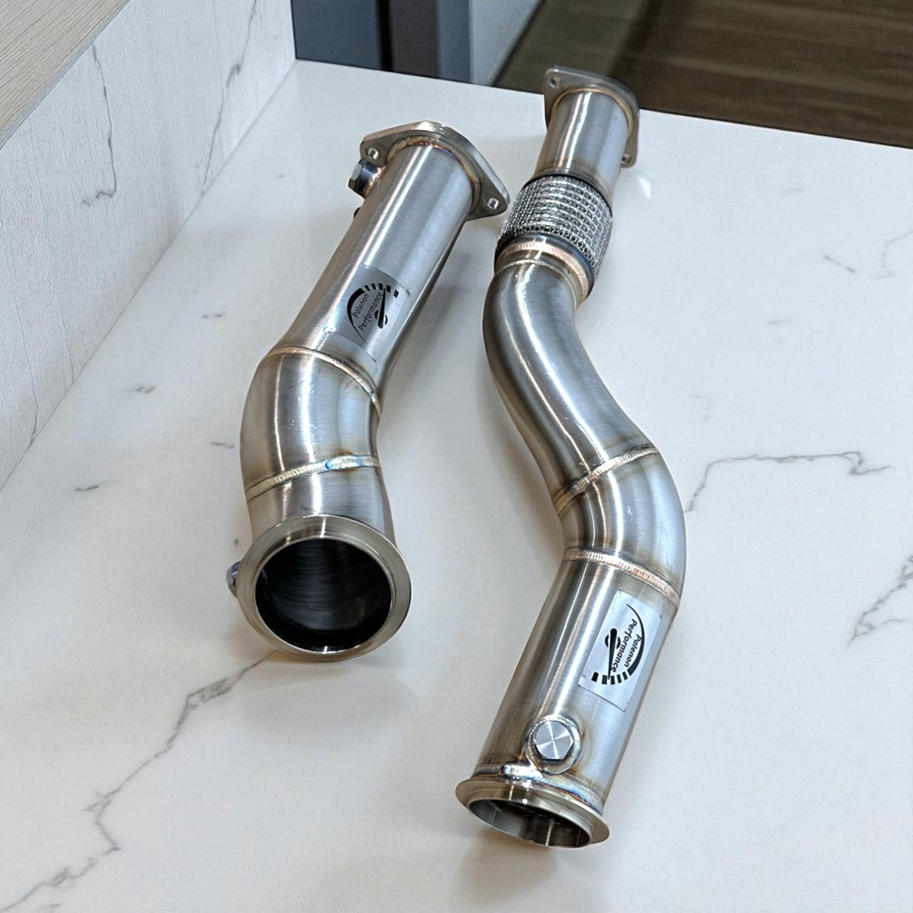 3.5 Inch S58 Race Downpipe For BMW M3 G80, M2 G87, M4 G82, M4 G83 - PCWLDASHRES