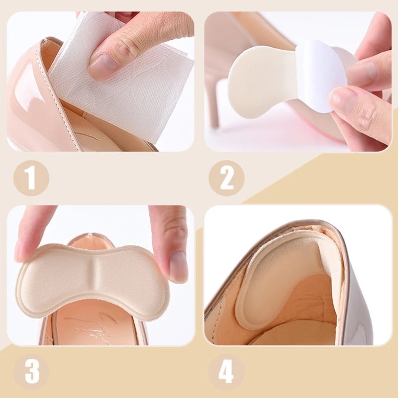 4 Pairs/8 Pairs Heel Insoles Pads Patch Pain Relief Anti - wear Cushion Feet Care Heel Protector Adhesive Back Sticker Insole - PCWLDASHRES