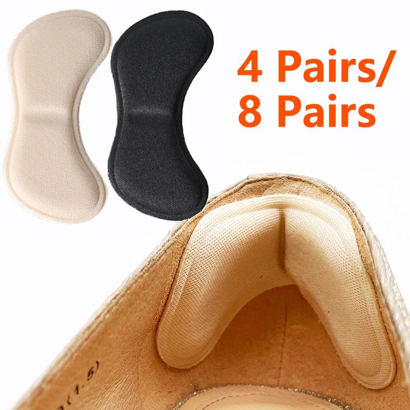 4 Pairs/8 Pairs Heel Insoles Pads Patch Pain Relief Anti - wear Cushion Feet Care Heel Protector Adhesive Back Sticker Insole - PCWLDASHRES