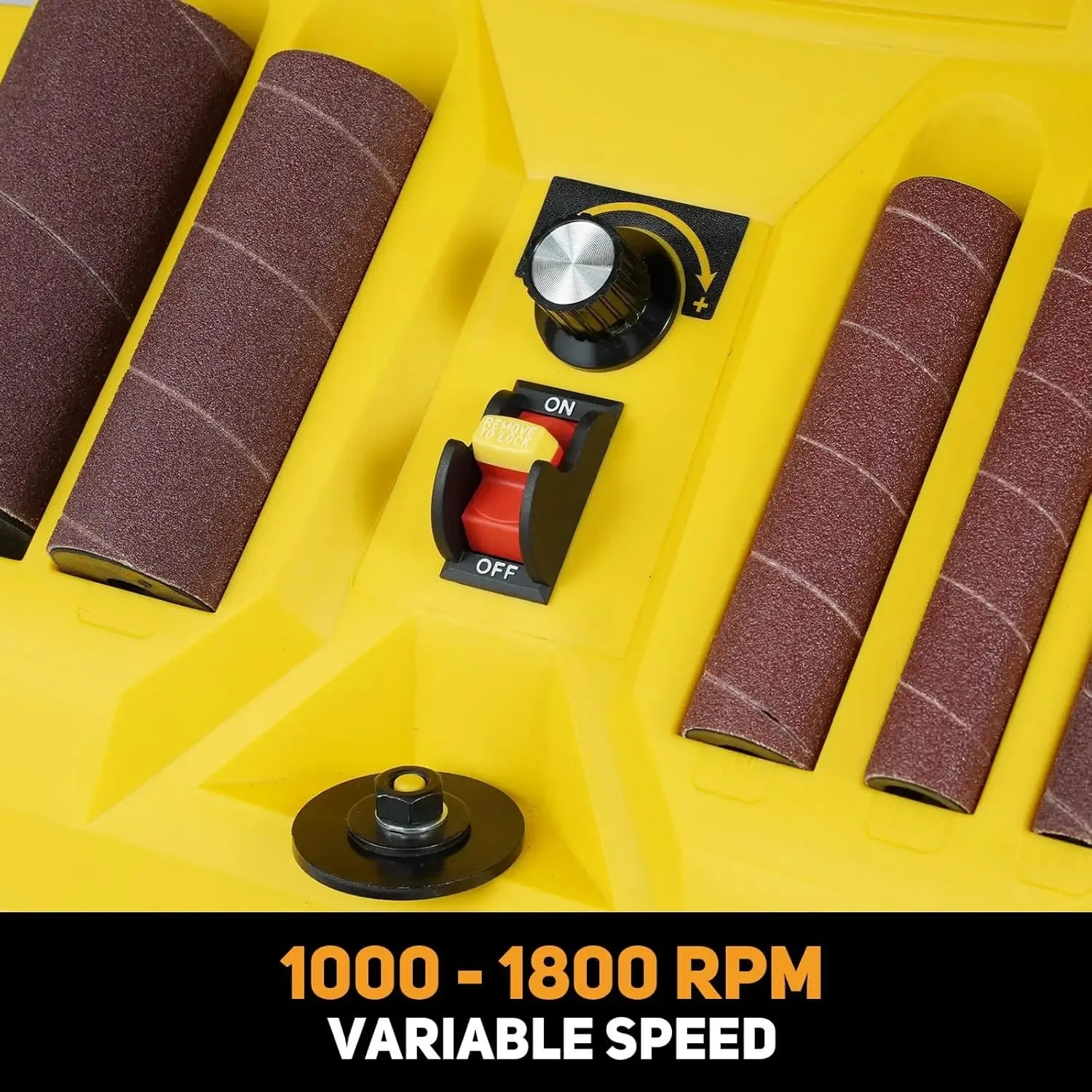4A Variable Speed Oscillating Belt and Spindle Sander - 4x24” Belt, 5 Sanding Sleeves, - PCWLDASHRES