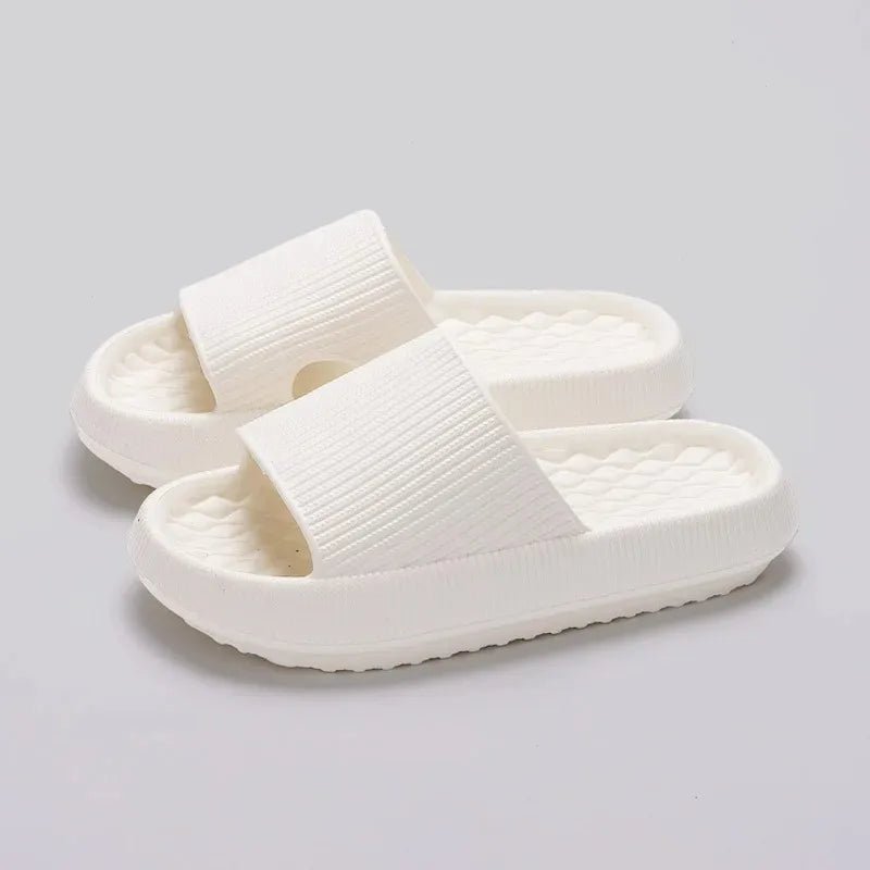 4cm Summer Non - slip Soft Cloud Slippers Women Comfy Eva Thick Platform Slides Woman Couple Bathroom Home Flip Flops - PCWLDASHRES