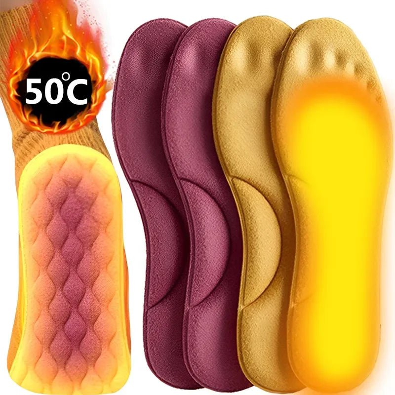 4D Massage Warm pile Shoes Insoles Super Soft Latex Sports Insole for Feet Running Basket Shoe Sole Arch Support Orthopedic - PCWLDASHRES