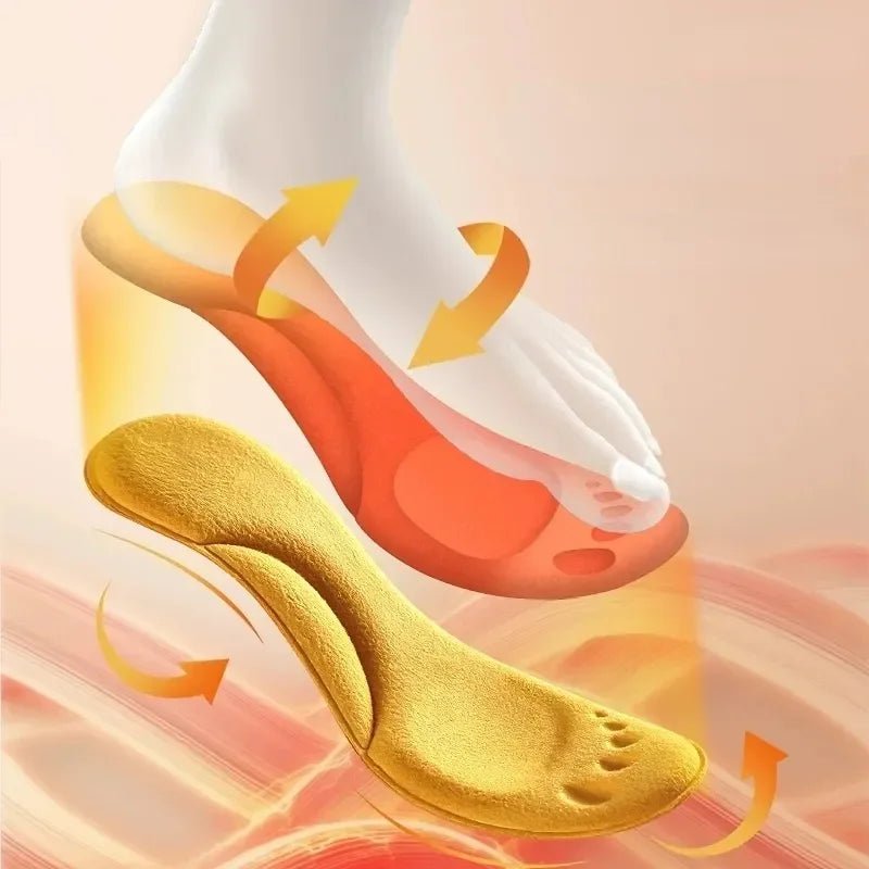 4D Massage Warm pile Shoes Insoles Super Soft Latex Sports Insole for Feet Running Basket Shoe Sole Arch Support Orthopedic - PCWLDASHRES