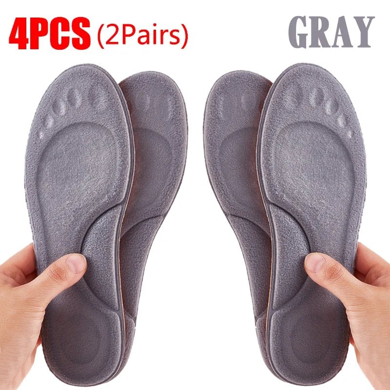 4D Massage Warm pile Shoes Insoles Super Soft Latex Sports Insole for Feet Running Basket Shoe Sole Arch Support Orthopedic - PCWLDASHRES