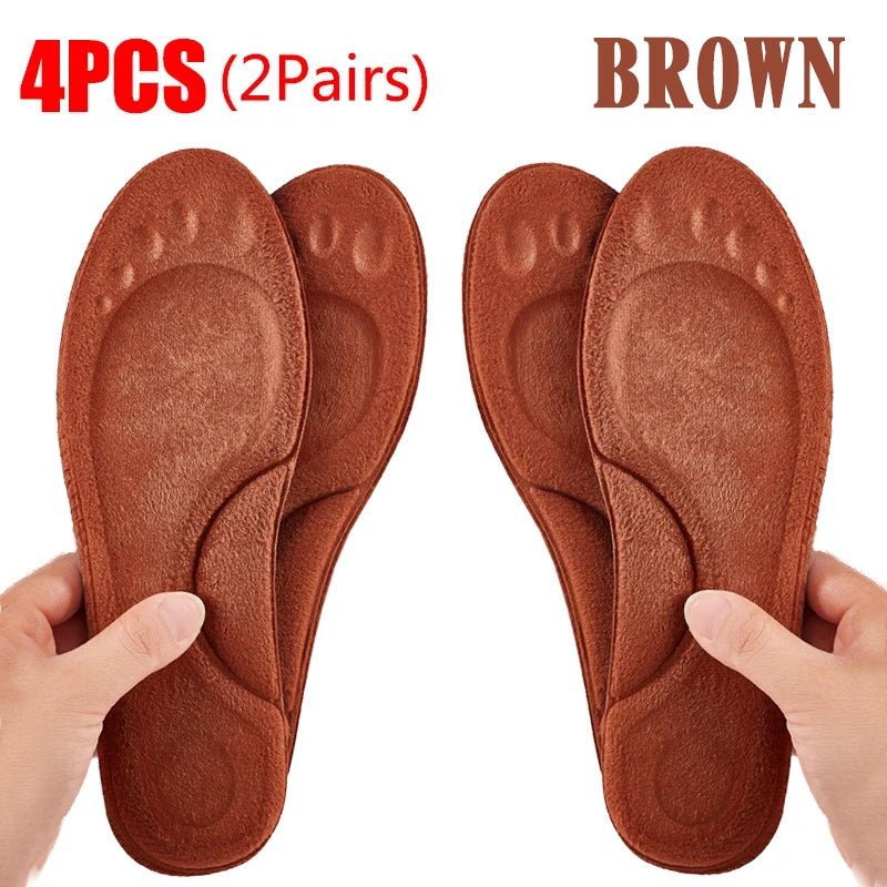 4D Massage Warm pile Shoes Insoles Super Soft Latex Sports Insole for Feet Running Basket Shoe Sole Arch Support Orthopedic - PCWLDASHRES