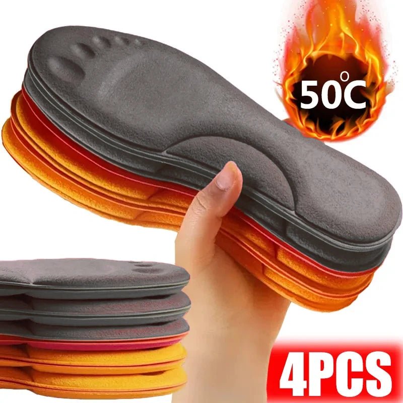 4D Massage Warm pile Shoes Insoles Super Soft Latex Sports Insole for Feet Running Basket Shoe Sole Arch Support Orthopedic - PCWLDASHRES
