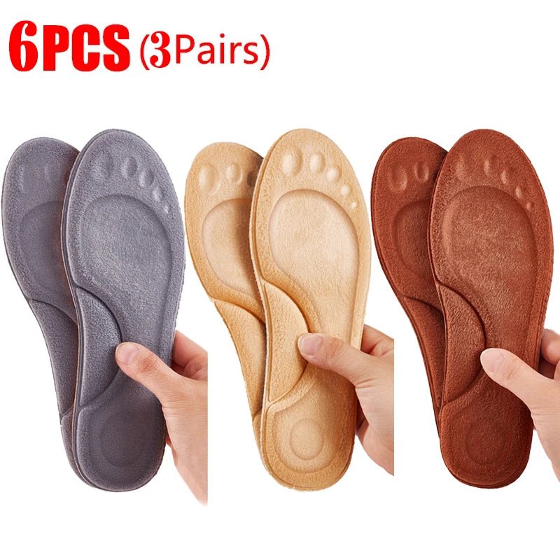 4D Massage Warm pile Shoes Insoles Super Soft Latex Sports Insole for Feet Running Basket Shoe Sole Arch Support Orthopedic - PCWLDASHRES