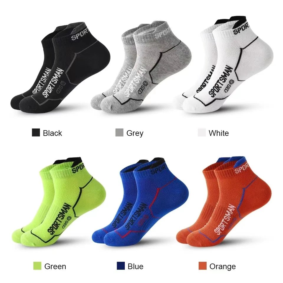 5/10Pairs High Quality Men Ankle Socks Breathable Sports Socks Mesh Casual Athletic Summer Thin Cut Short Sokken Size 38 - 44 - PCWLDASHRES