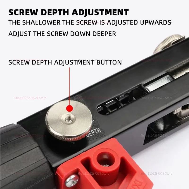 Automatic Screwdriver Chain Nail Gun Adapter for Electric Drill Woodworking Screwdriver Nozzle Power Tool Attachments Compatible