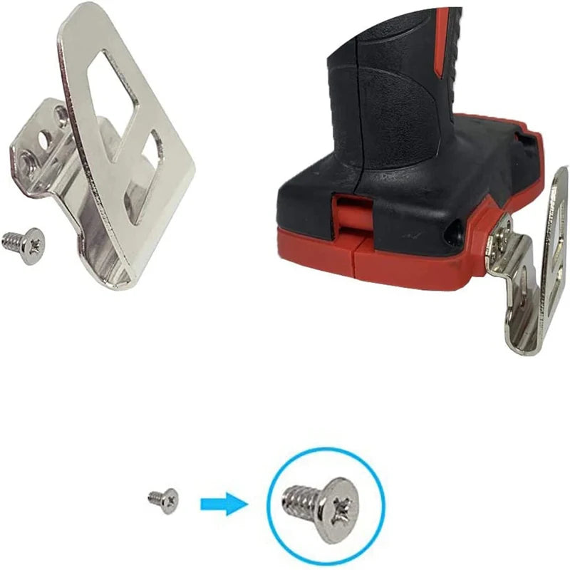 Electric Drill Belt Clip Hook with Screw for Milwaukee 18V Cordless Impact Wrench Driver Drill Holder Power Tool Accessories