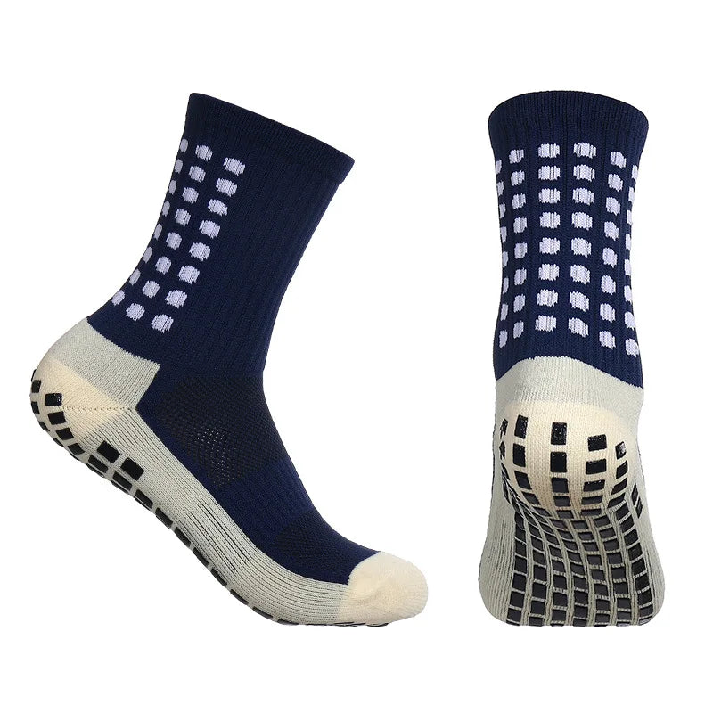 1Pc Adhesive Towel Sole Running Socks Non-slip Marathon Football Socks For Men And Women