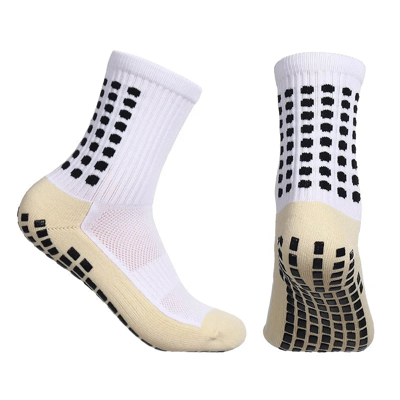 1Pc Adhesive Towel Sole Running Socks Non-slip Marathon Football Socks For Men And Women