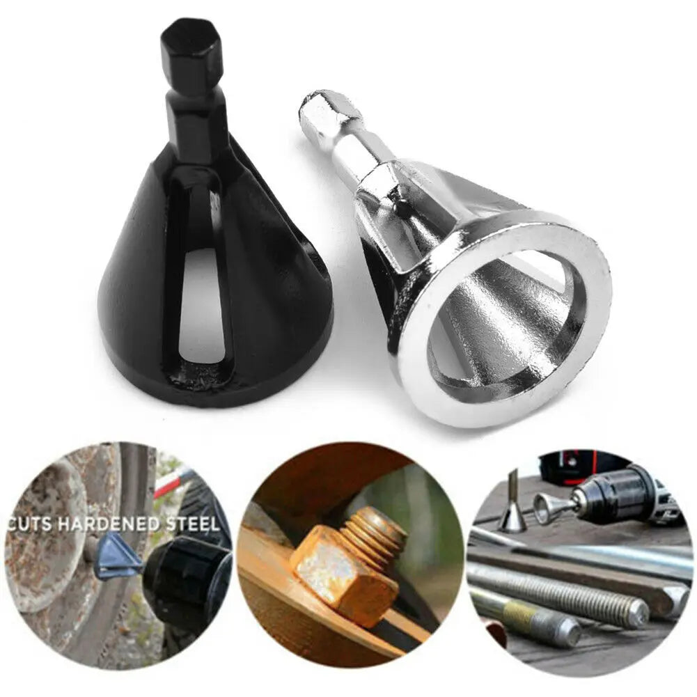 SenNan Deburring External Chamfer Tool Gr12mo Triangle/Hexagonal Metal Shank Drill Bit Remove Burr Power Tool Accessories