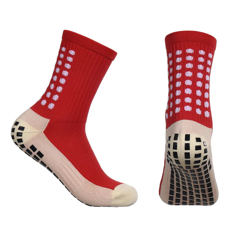 1Pc Adhesive Towel Sole Running Socks Non-slip Marathon Football Socks For Men And Women
