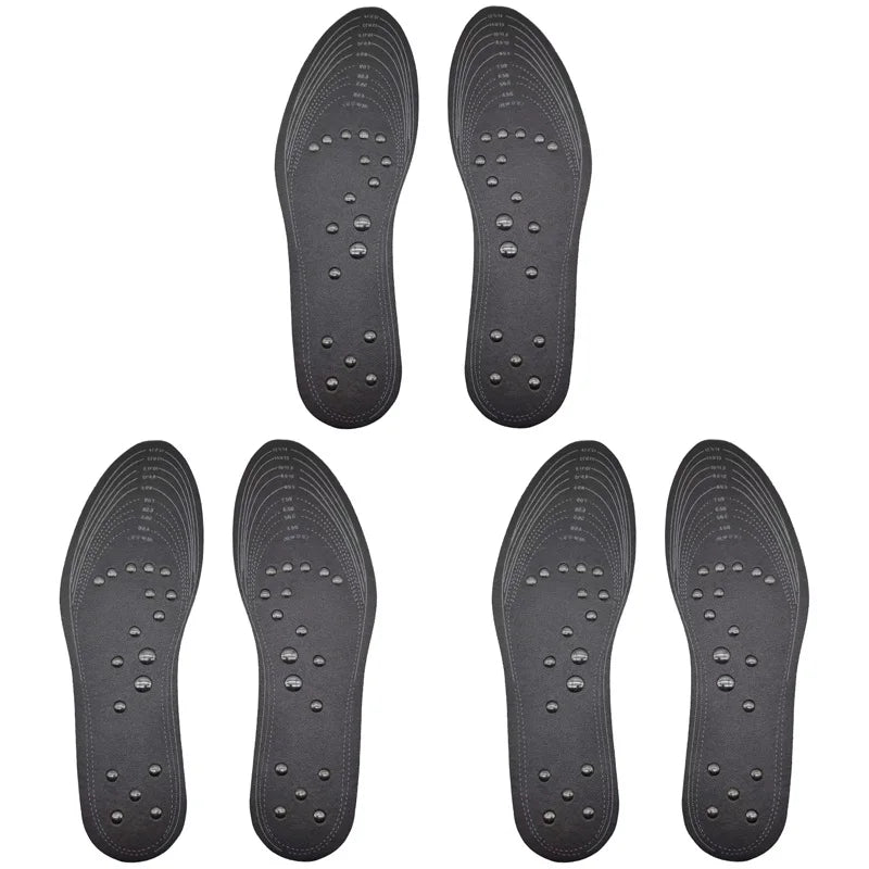 18 magnets Unisex Magnetic Therapy Massage Insoles Foot Acupressure Shoe Pads Therapy Slimming Insoles for Weight Loss