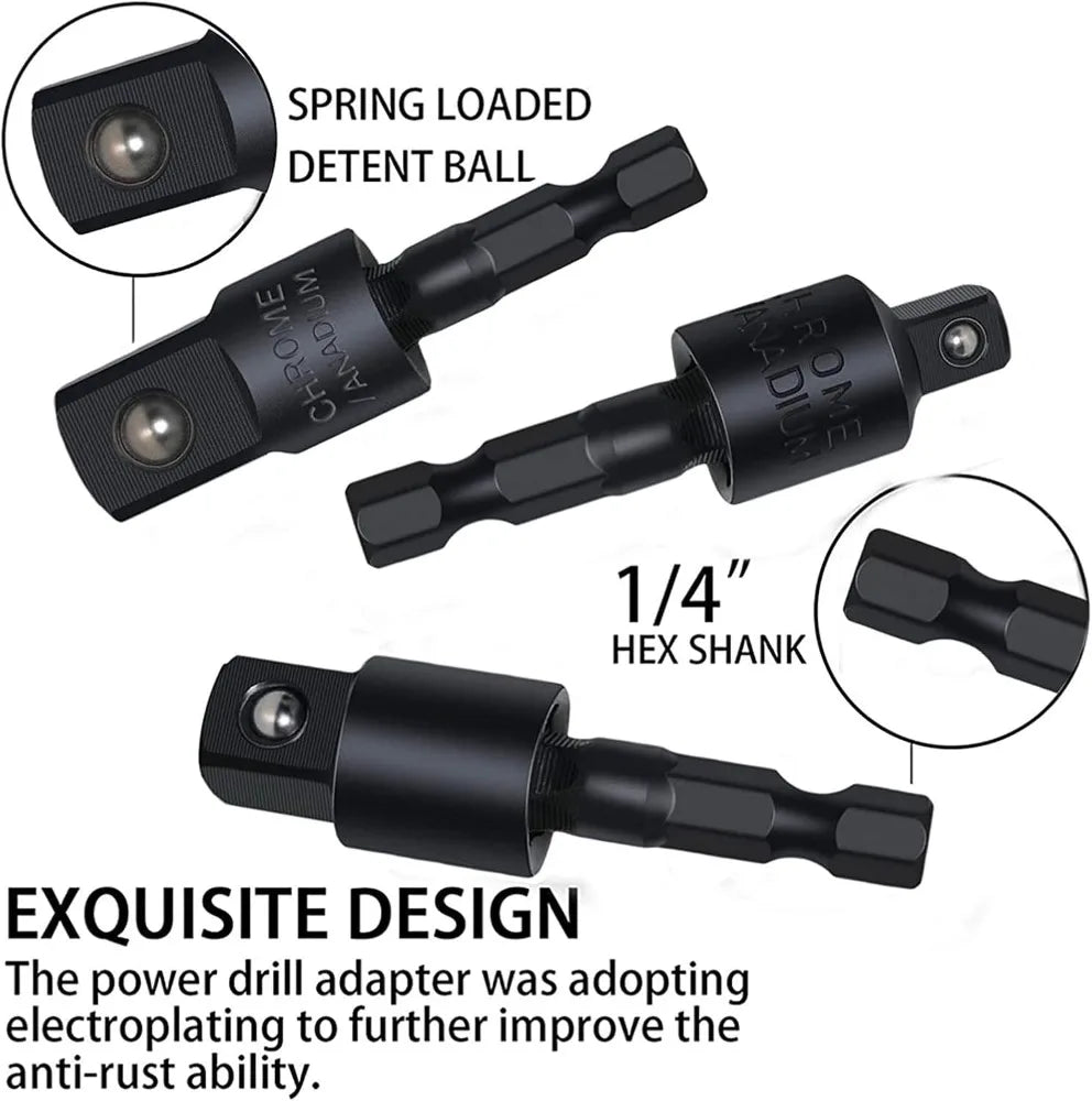 31 Flexible Drill Bit Extension Rotatable Socket Adapter Hex Shank 105° Right Angle Drill Attachment Screwdriver 90° Angled Bits