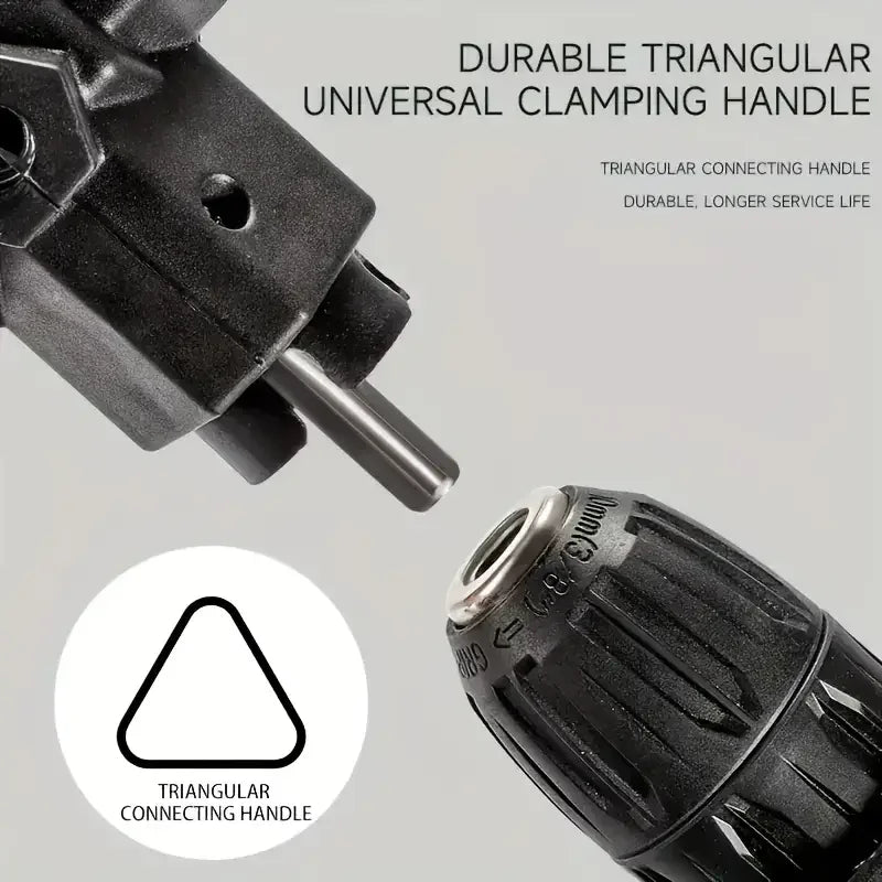 90 Degree Angle Drill Power Tool Set with Multi Function Electric Screwdriver and Corner Adapter