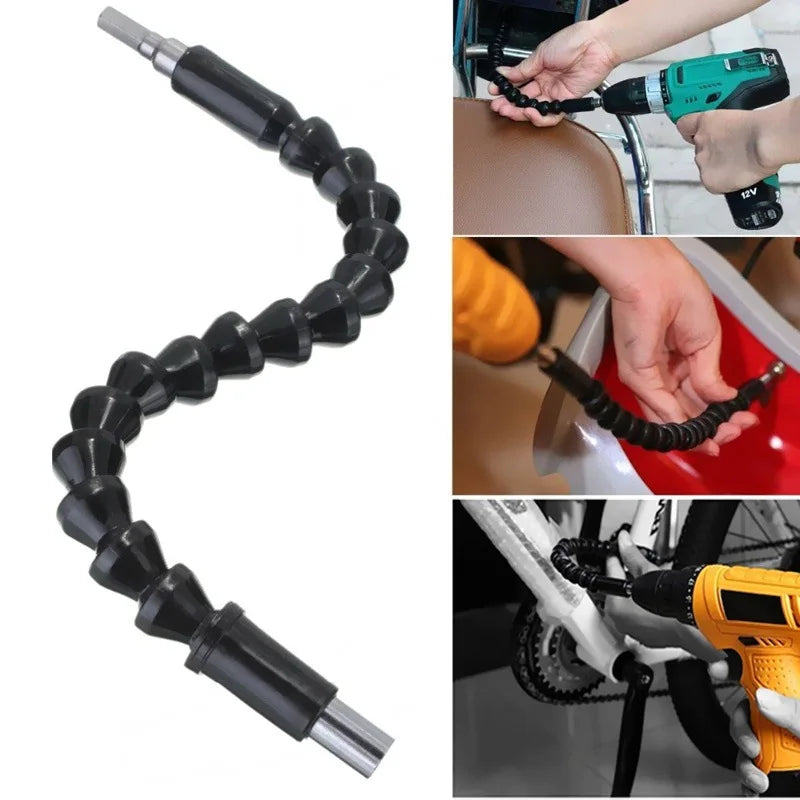 1pc 295mm 360 Degree Screwdriver Bend Universal Adapter Extension Rod Drill Bit Flexible Shaft Electric Hand Drill Power Tool