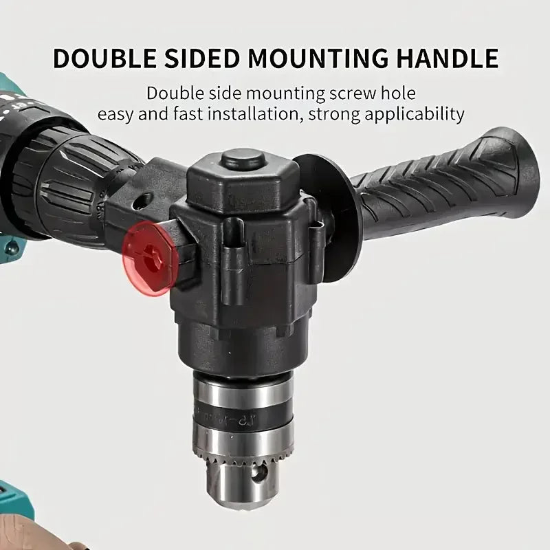 90 Degree Angle Drill Power Tool Set with Multi Function Electric Screwdriver and Corner Adapter