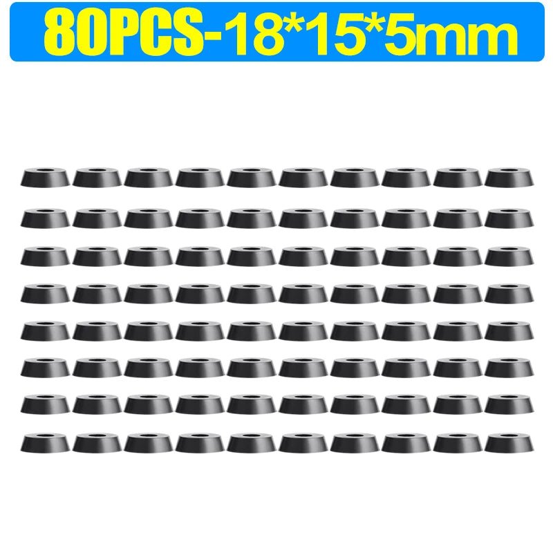 8/80Pcs Rubber Pads Floor Protectors Non - slip Cutting Board Furniture Bumper Gasket Table Chair Leg Cover Furniture Hardware Mat - PCWLDASHRES