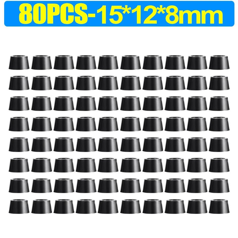 8/80Pcs Rubber Pads Floor Protectors Non - slip Cutting Board Furniture Bumper Gasket Table Chair Leg Cover Furniture Hardware Mat - PCWLDASHRES