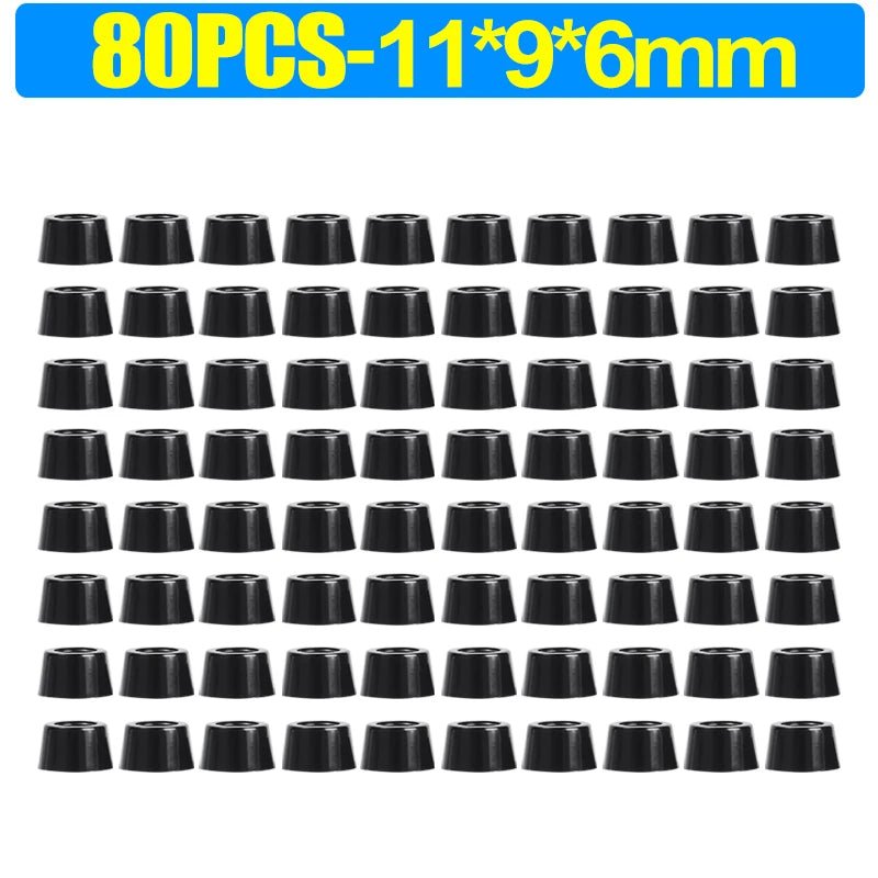 8/80Pcs Rubber Pads Floor Protectors Non - slip Cutting Board Furniture Bumper Gasket Table Chair Leg Cover Furniture Hardware Mat - PCWLDASHRES