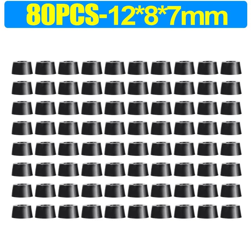 8/80Pcs Rubber Pads Floor Protectors Non - slip Cutting Board Furniture Bumper Gasket Table Chair Leg Cover Furniture Hardware Mat - PCWLDASHRES