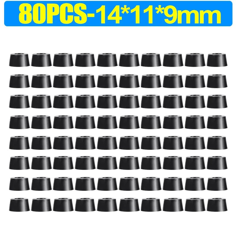 8/80Pcs Rubber Pads Floor Protectors Non - slip Cutting Board Furniture Bumper Gasket Table Chair Leg Cover Furniture Hardware Mat - PCWLDASHRES