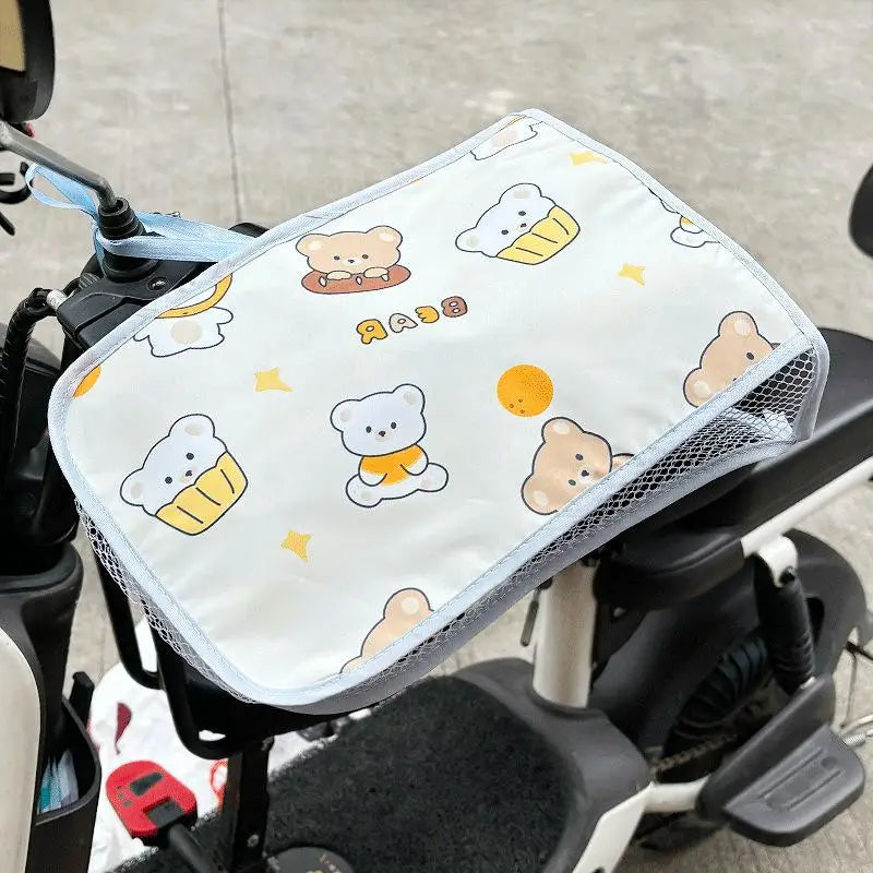 1 Pair Summer Sunscreen Heat Shading Gloves Electric Car Handlebar Cover Motorcycle Battery Car Hand Guard Cover