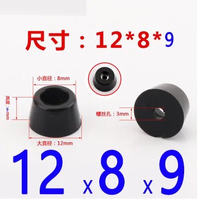 8pcs Foot Pad Full Rubber Tips Table Box Speaker Furniture Leg Shock Stand Absorber Non - slip With Gasket - PCWLDASHRES