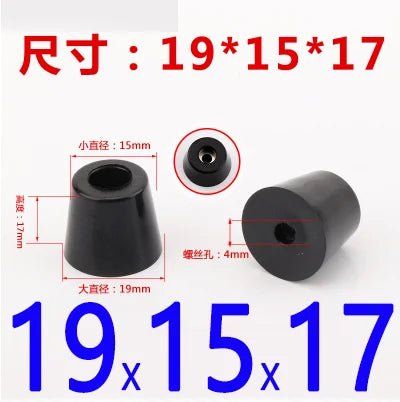 8pcs Foot Pad Full Rubber Tips Table Box Speaker Furniture Leg Shock Stand Absorber Non - slip With Gasket - PCWLDASHRES