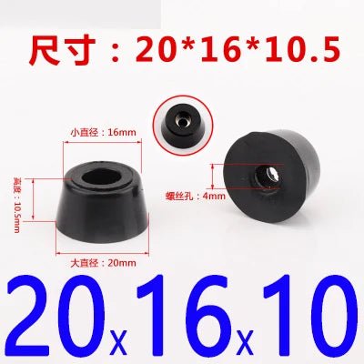 8pcs Foot Pad Full Rubber Tips Table Box Speaker Furniture Leg Shock Stand Absorber Non - slip With Gasket - PCWLDASHRES