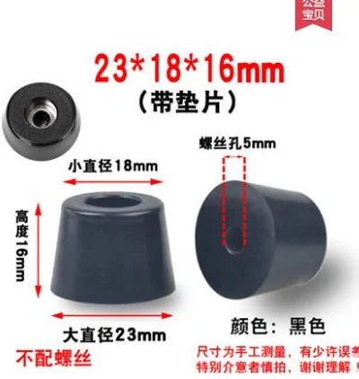 8pcs Foot Pad Full Rubber Tips Table Box Speaker Furniture Leg Shock Stand Absorber Non - slip With Gasket - PCWLDASHRES