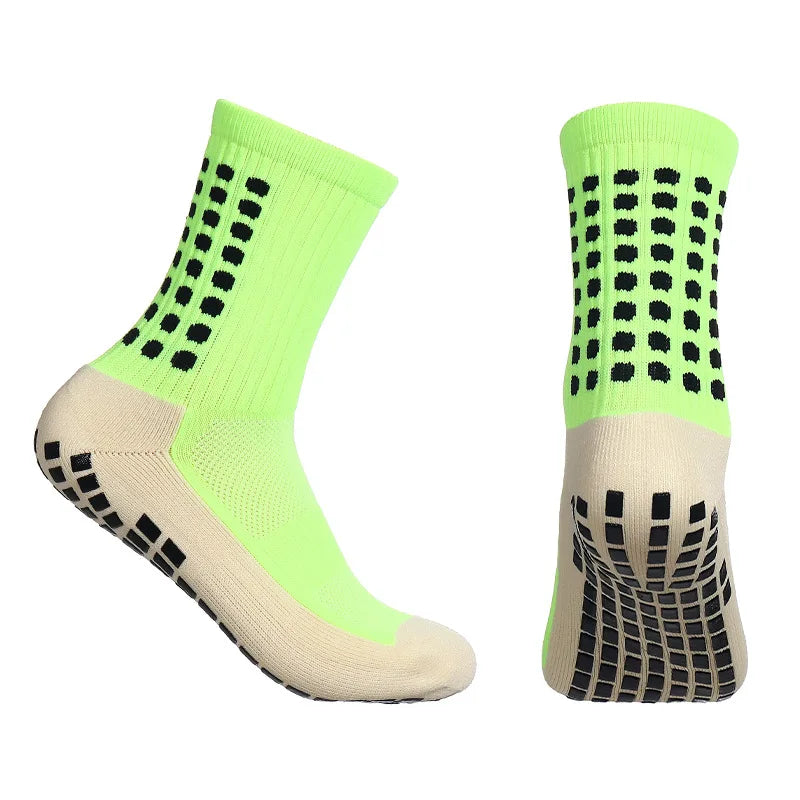 1Pc Adhesive Towel Sole Running Socks Non-slip Marathon Football Socks For Men And Women