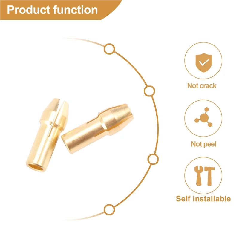 Classy-3 Sets 0.5-3Mm Brass Drill Chuck Small Electric Drill Bit Collet Fit For Dremel Rotary Tools 3 Size -2.0Mm 2.35Mm 3.17Mm
