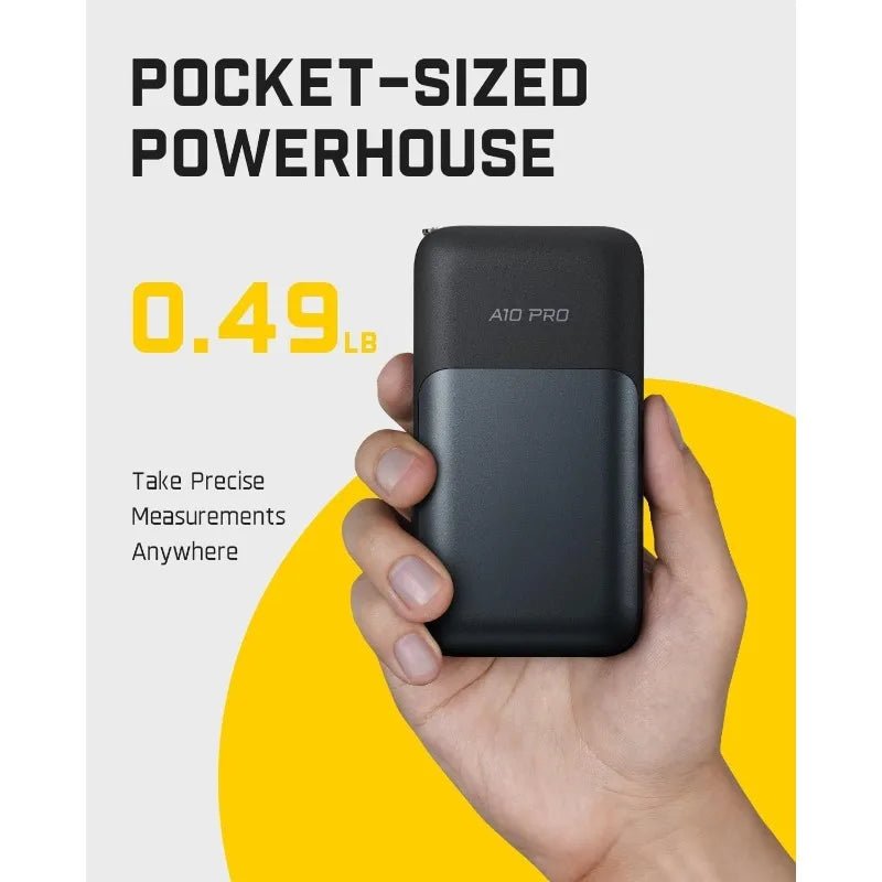 A10 Pro 2 - in - 1 Digital Laser Tape Measure With HD IPS Color Display,165Ft Rechargeable Laser Measurement Tool & 9.8Ft Measuring - PCWLDASHRES