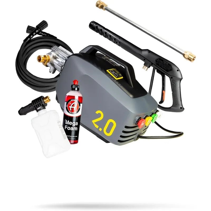 Active Pressure Washer 2.0 & Mega Foam Car Soap (5 Item) Powerful, Lightweight, Portable Electric Pressure Washer Sprayer - PCWLDASHRES