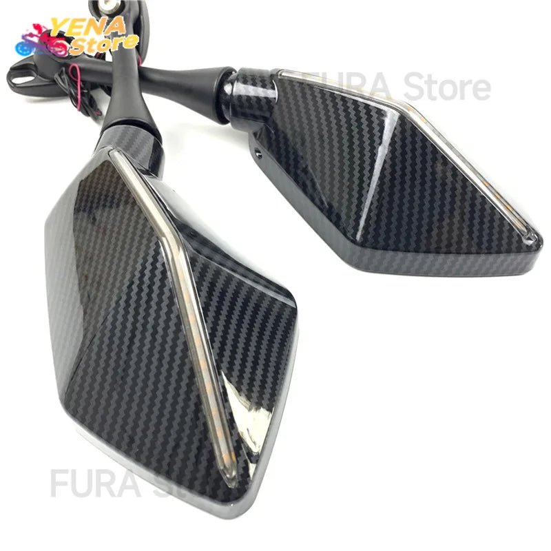 Adjustable rotating side mirror for motorcycles. Suitable for Honda CBR600RR, CBR1000RR from 2004 to 2007. Accessories. - PCWLDASHRES