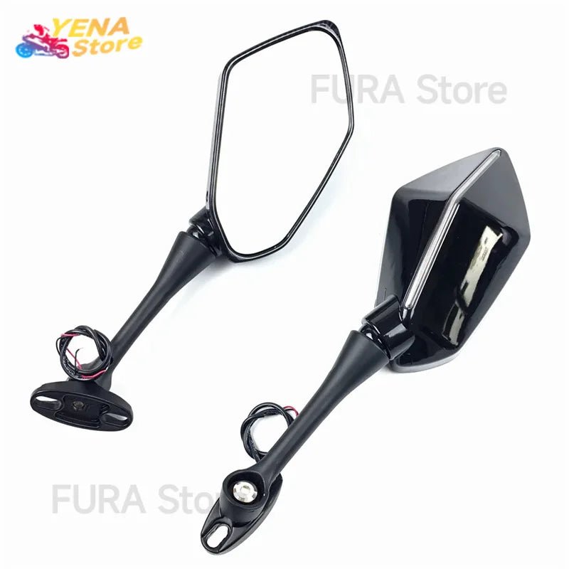 Adjustable rotating side mirror for motorcycles. Suitable for Honda CBR600RR, CBR1000RR from 2004 to 2007. Accessories. - PCWLDASHRES