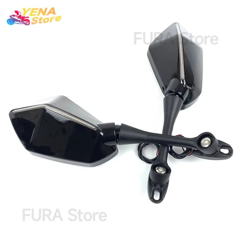 Adjustable rotating side mirror for motorcycles. Suitable for Honda CBR600RR, CBR1000RR from 2004 to 2007. Accessories. - PCWLDASHRES
