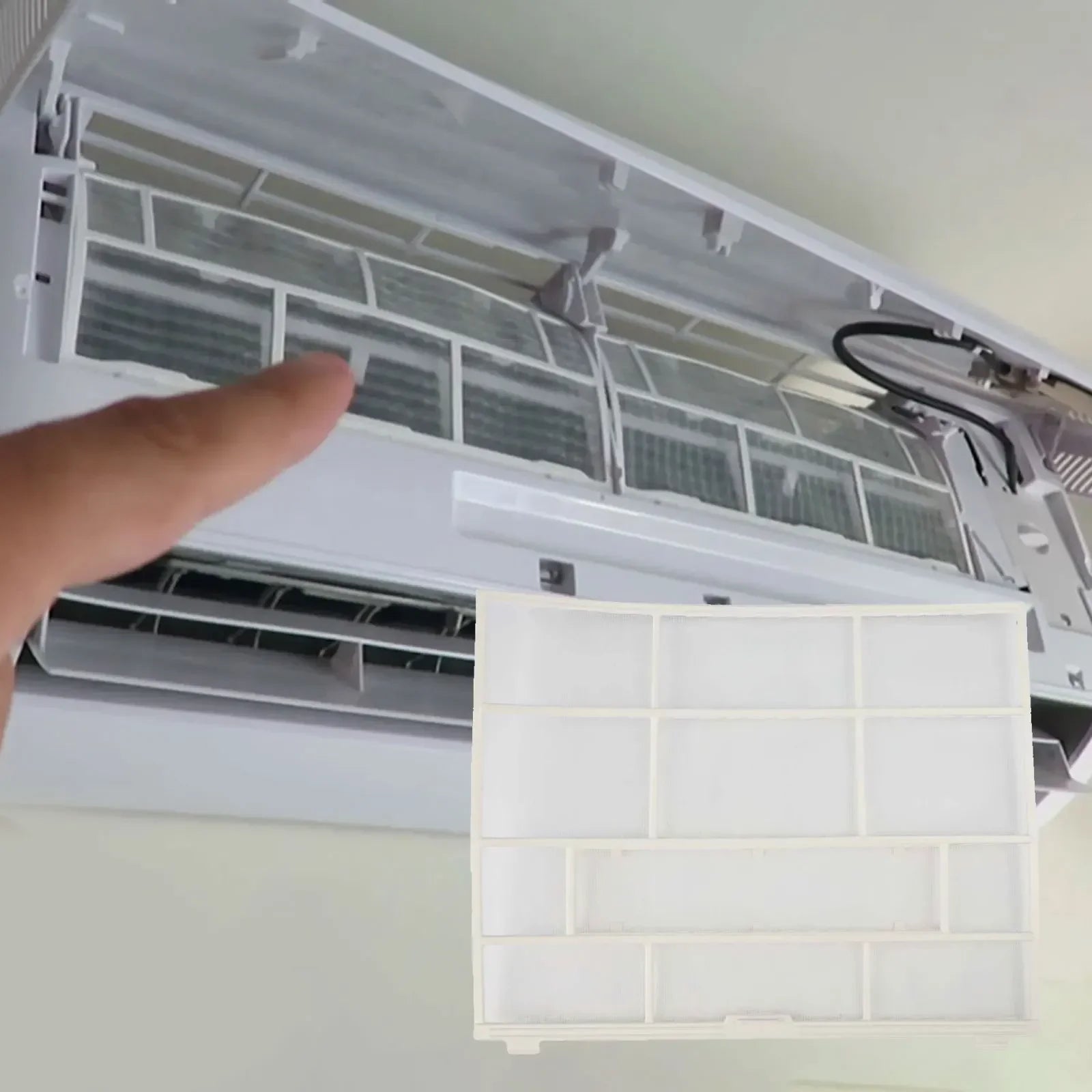 Air Conditioner Maintenance Accessory Air Indoor Unit Filter Accessories Easy Installation Effective Dust Prevention - PCWLDASHRES