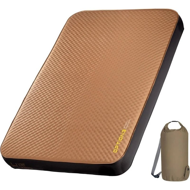 Air & Foam Camping Mattress, Self - Inflating Sleeping Pad, 4.5" Thick, With Air Pump, Full - PCWLDASHRES