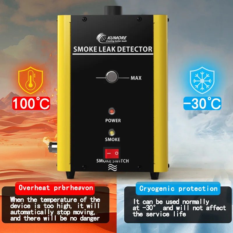 Automobile Smoke Leak Detector Engine Intake & Exhaust Pipe Diagnostic Tool with Built - in Air Pump High - Temp Protection Anti - Fre - PCWLDASHRES