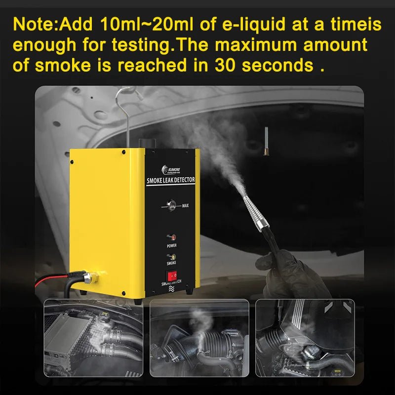 Automobile Smoke Leak Detector Engine Intake & Exhaust Pipe Diagnostic Tool with Built - in Air Pump High - Temp Protection Anti - Fre - PCWLDASHRES
